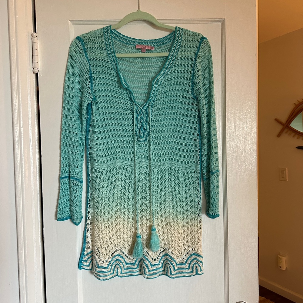 Calypso St. Barth crochet tunic